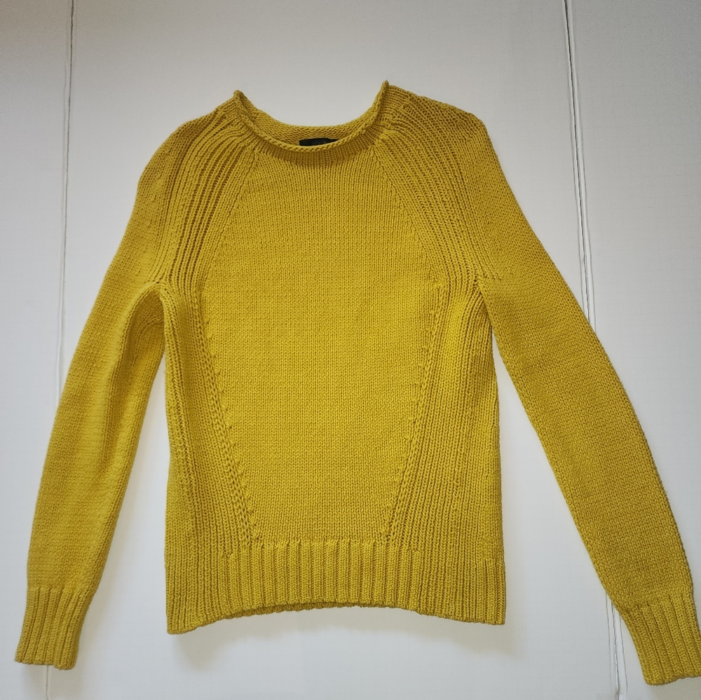 J Crew Women's XXS Rollneck sweater Mustard/ Gold
